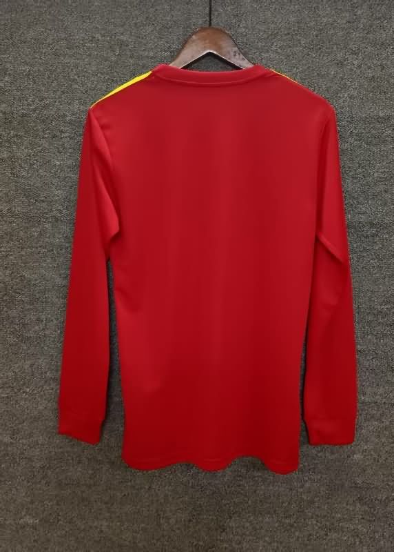 AAA Quality Spain 2018 Home Long Sleeve Retro Soccer Jersey