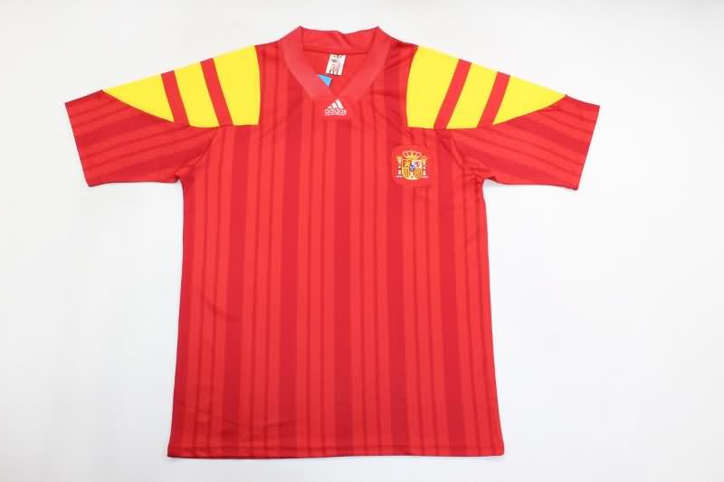 Spain Soccer Jersey Home Retro Replica 1992/94