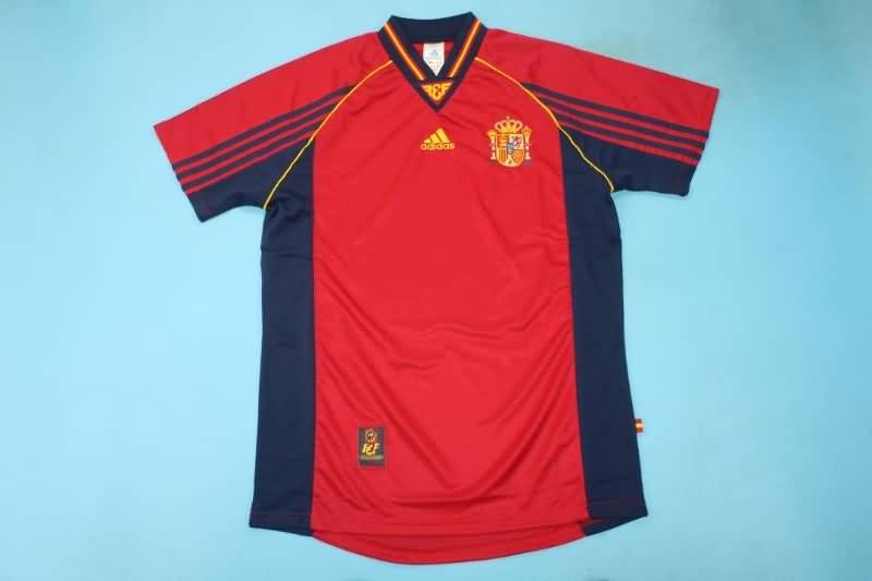 Spain Soccer Jersey Home Retro Replica 1998/99
