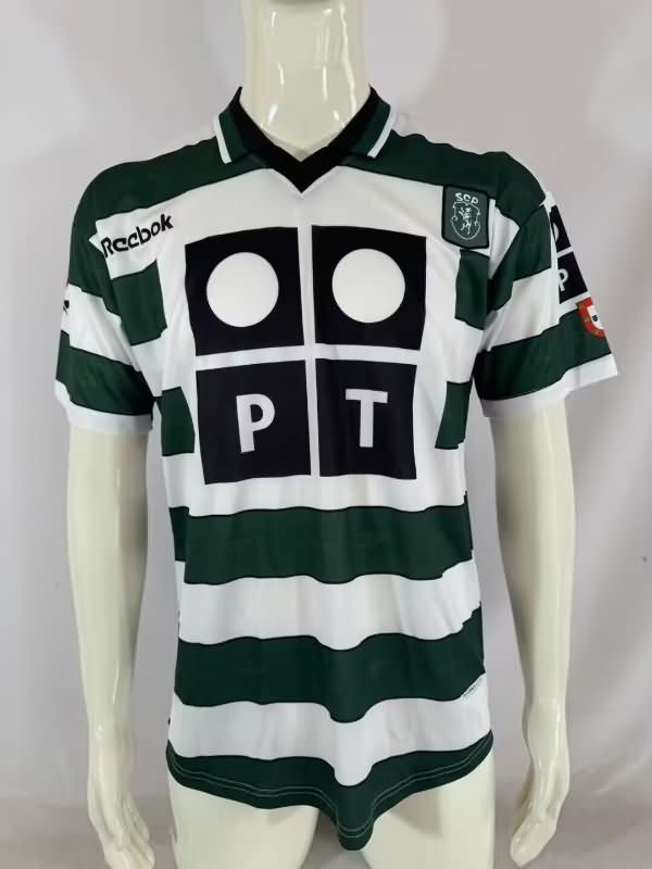 AAA Quality Sporting Lisbon 2000/01 Home Retro Soccer Jersey