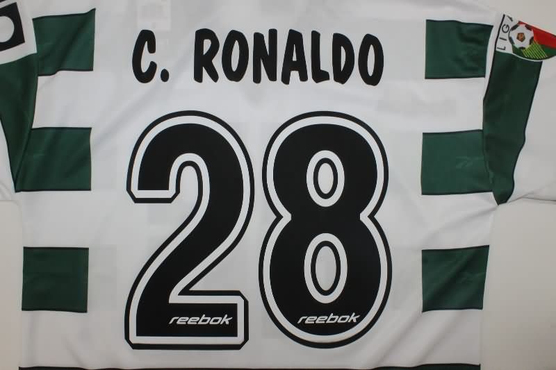AAA Quality Sporting Lisbon 2000/01 Home Retro Soccer Jersey