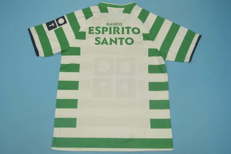 Sporting Lisbon Soccer Jersey Home Retro Replica 2003/04