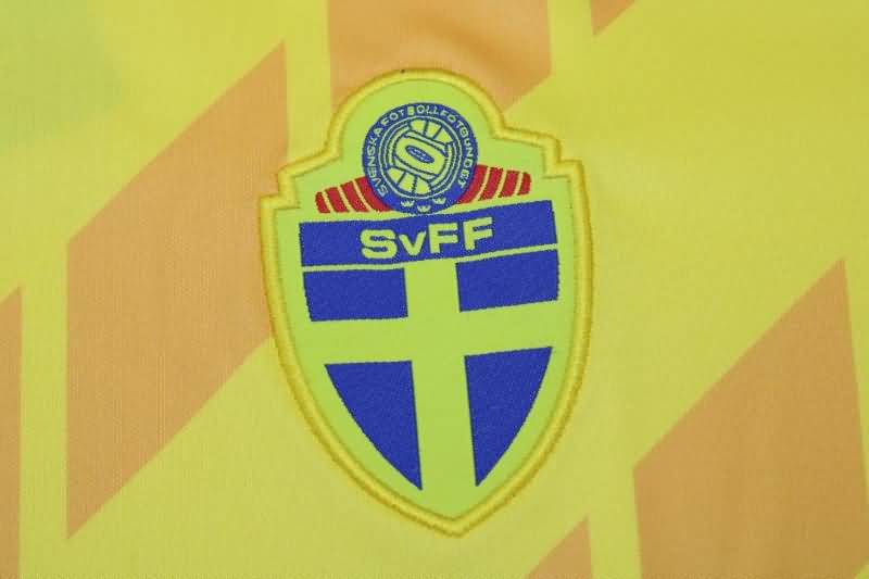 Sweden Soccer Jersey Home Retro Replica 1988