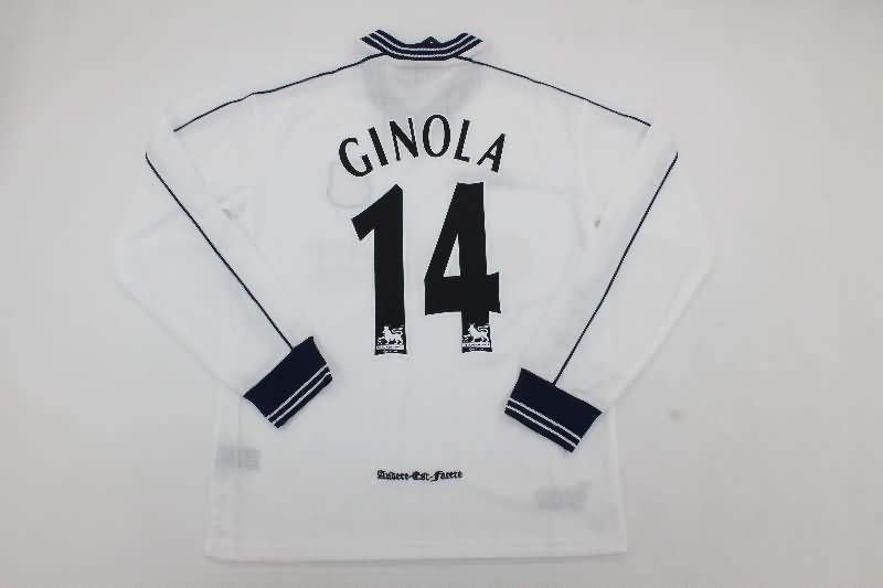 Tottenham Hotspur Soccer Jersey Home Long Sleeve Retro Replica 1997/99