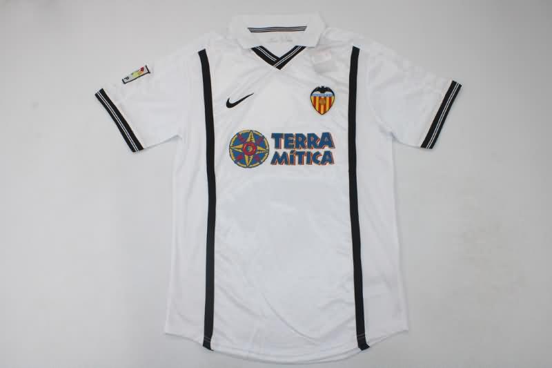 Valencia Soccer Jersey Home Retro Replica 2000/01