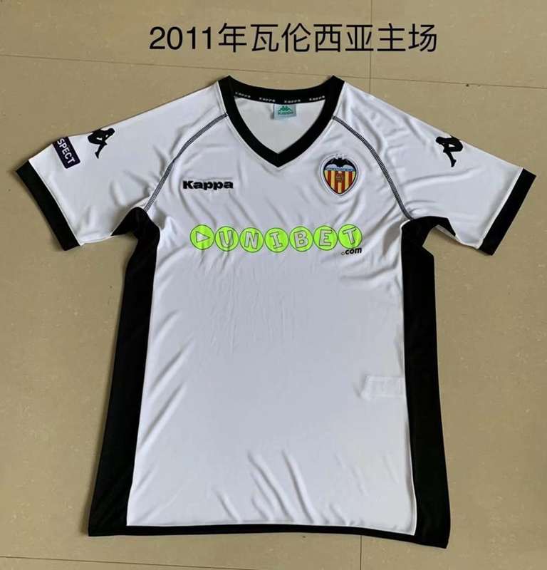 Valencia Soccer Jersey Home Retro Replica 2010/11