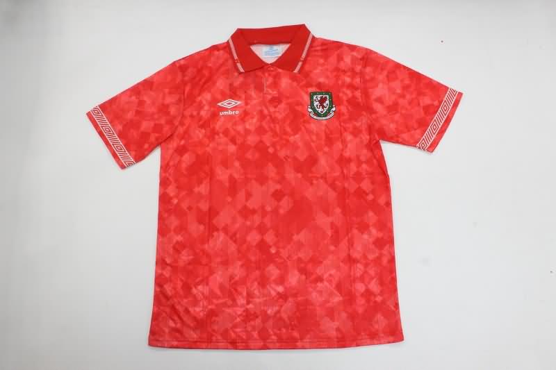 Wales Soccer Jersey Home Retro Replica 1990