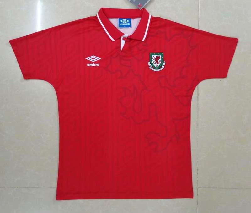 Wales Soccer Jersey Home Retro Replica 1994