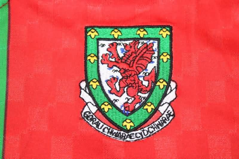 Wales Soccer Jersey Home Retro Replica 1996/98