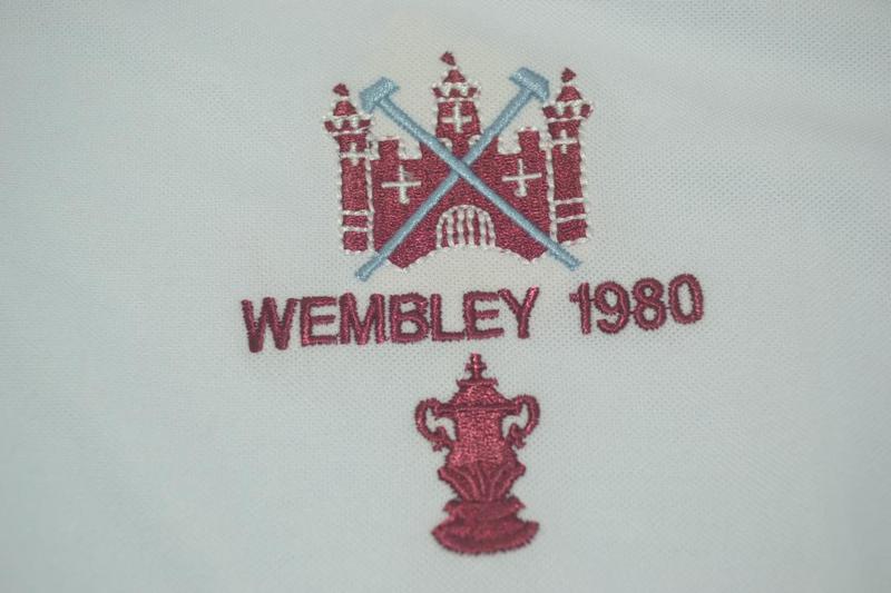 West Ham Soccer Jersey United Away Retro Replica 1980