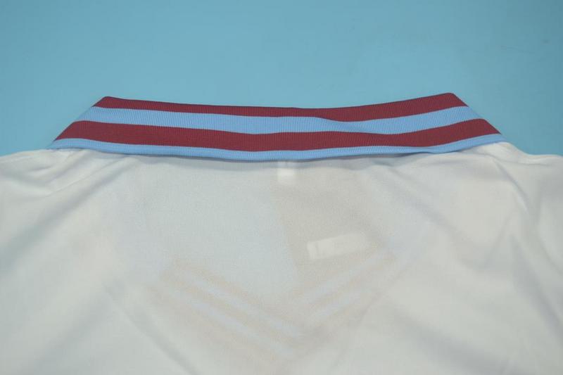 West Ham Soccer Jersey United Away Retro Replica 1980