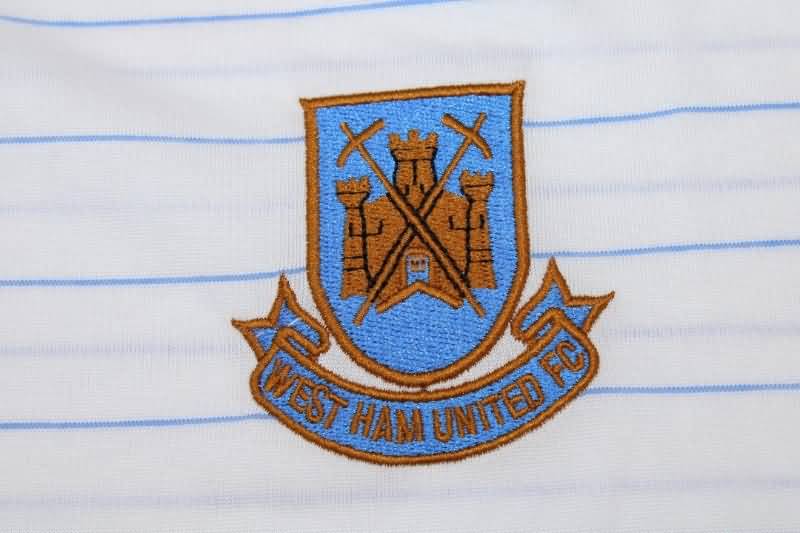 West Ham Soccer Jersey Away Retro Replica 1986