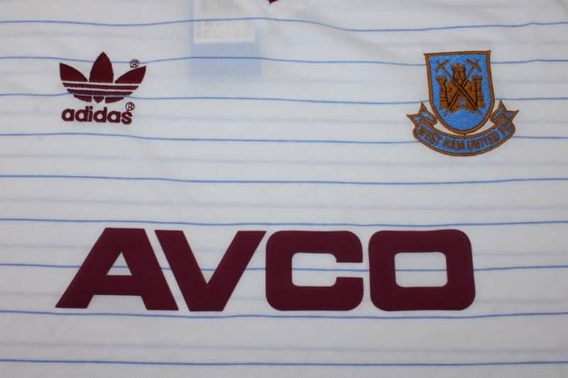 West Ham Soccer Jersey Away Retro Replica 1986