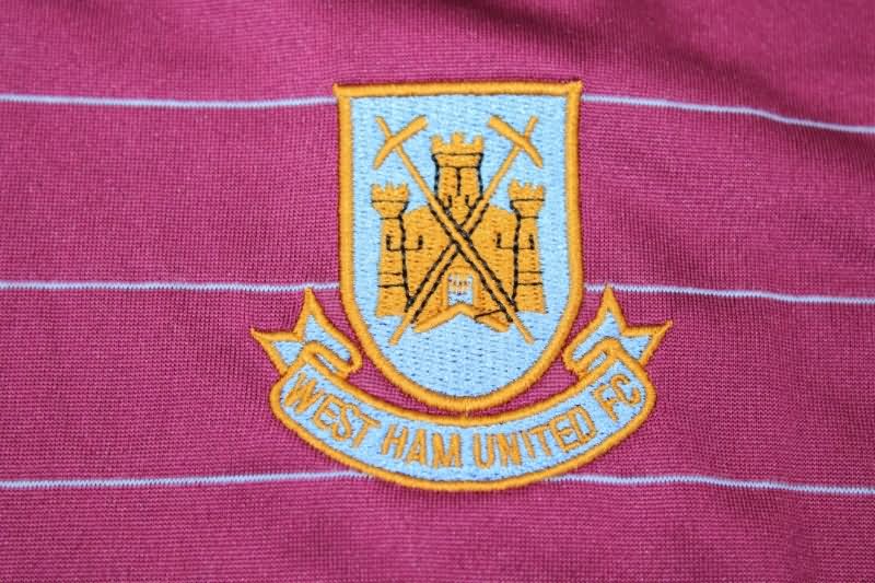 West Ham Soccer Jersey Home Retro Replica 1986