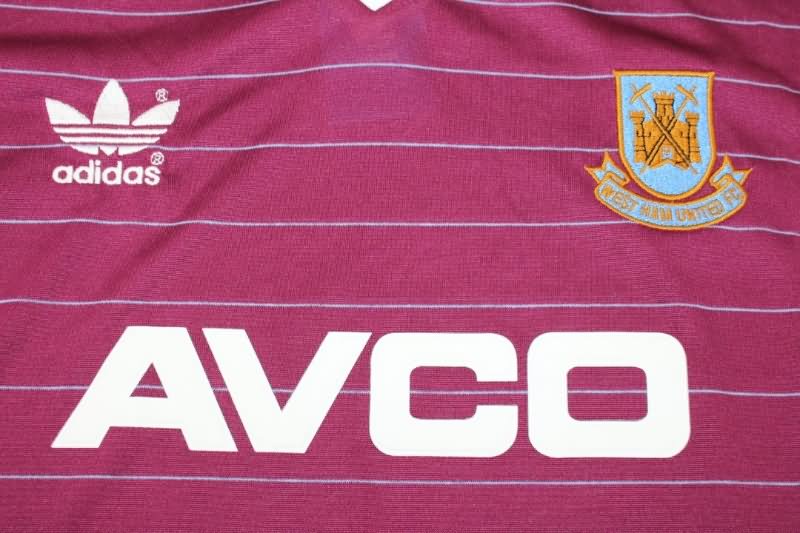 West Ham Soccer Jersey Home Retro Replica 1986