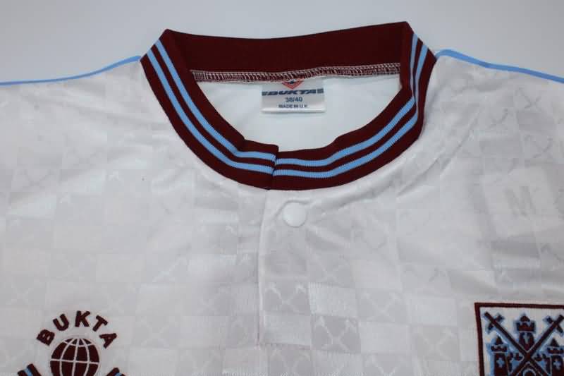 West Ham Soccer Jersey Away Retro Replica 1989/90