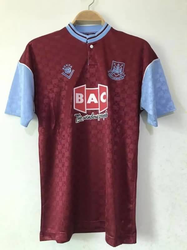 West Ham Soccer Jersey Home Retro Replica 1989/90