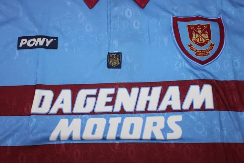 West Ham Soccer Jersey Away Retro Replica 1995/97