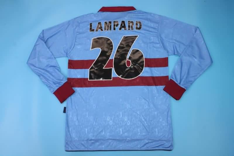 West Ham Soccer Jersey Away Long Sleeve Retro Replica 1995/97