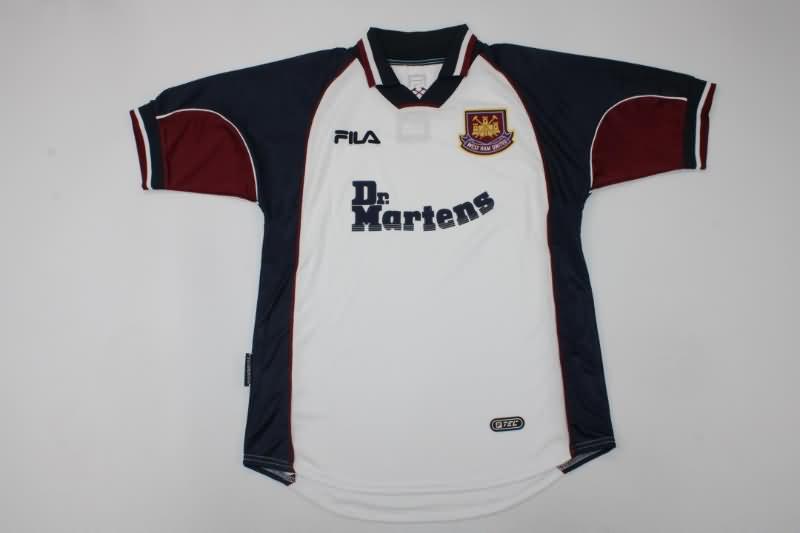 West Ham Soccer Jersey Away Retro Replica 1999/01