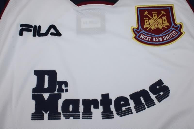 West Ham Soccer Jersey Away Retro Replica 1999/01