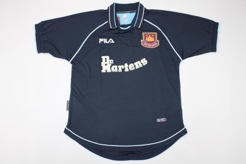 West Ham Soccer Jersey Third Retro Replica 1999/01
