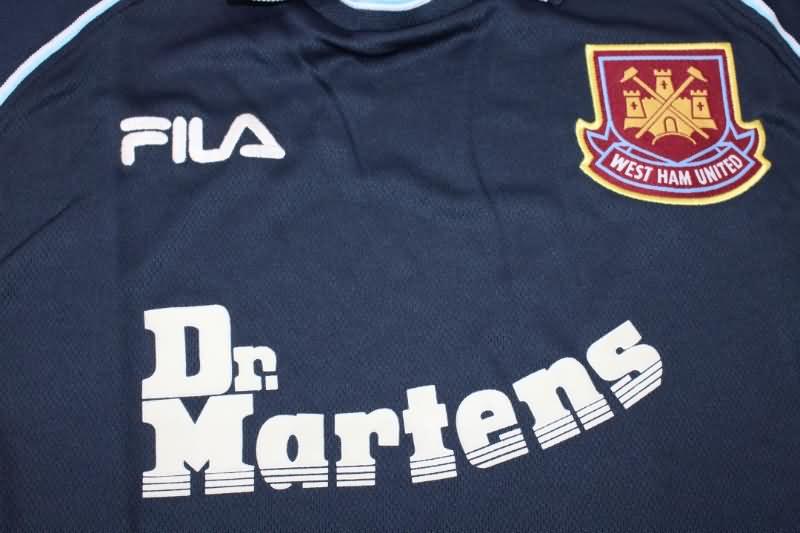 West Ham Soccer Jersey Third Retro Replica 1999/01