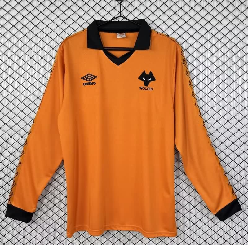 AAA Quality Wolves 1980/81 Home Long Sleeve Retro Soccer Jersey