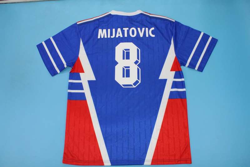 Yugoslavia Soccer Jersey Wolves Home Retro Replica 1990