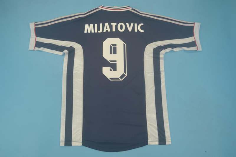 Yugoslavia Soccer Jersey Wolves Home Retro Replica 1998