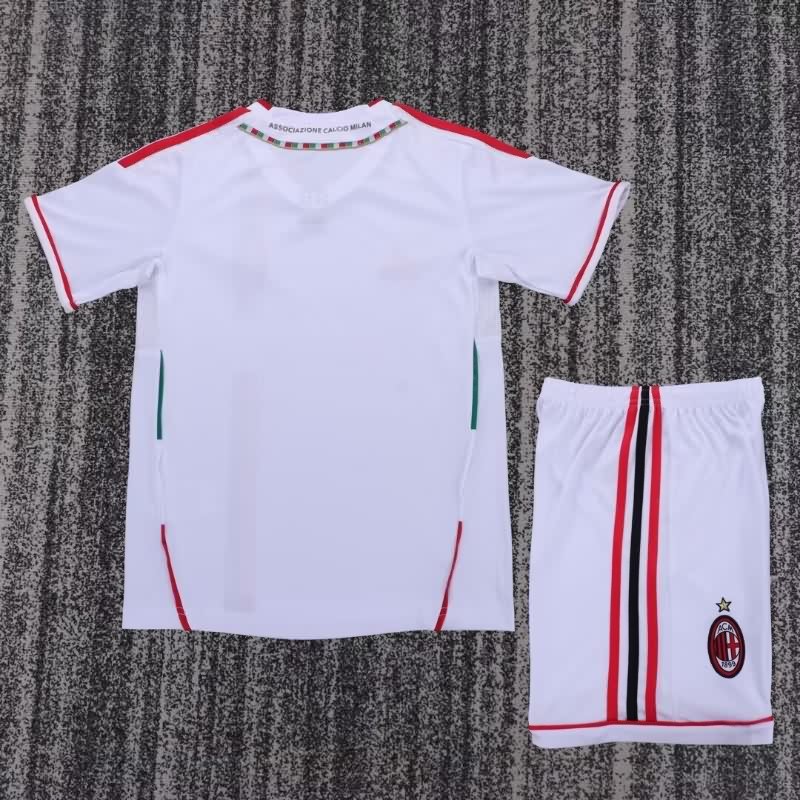 Kids AC Milan 2011/12 Away Soccer Jersey And Shorts