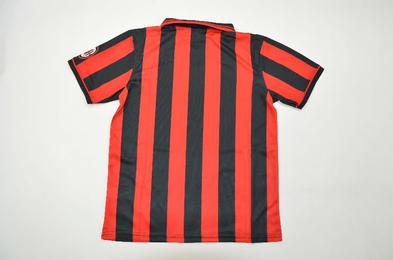 Kids AC Milan 1996/97 Home Soccer Jersey And Shorts