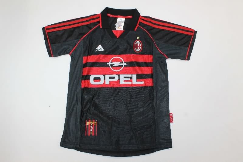 Kids AC Milan 1998/99 Third Soccer Jersey And Shorts