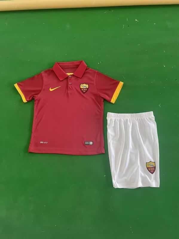 Kids AS Roma 2014/15 Home Soccer Jersey And Shorts