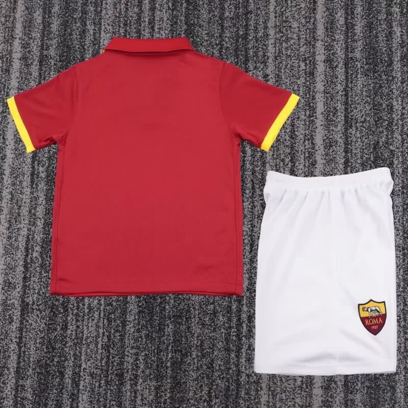 Kids AS Roma 2014/15 Home Soccer Jersey And Shorts