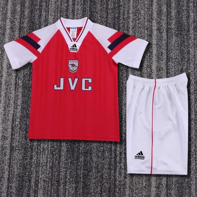 Kids Arsenal 1992/94 Home Soccer Jersey And Shorts