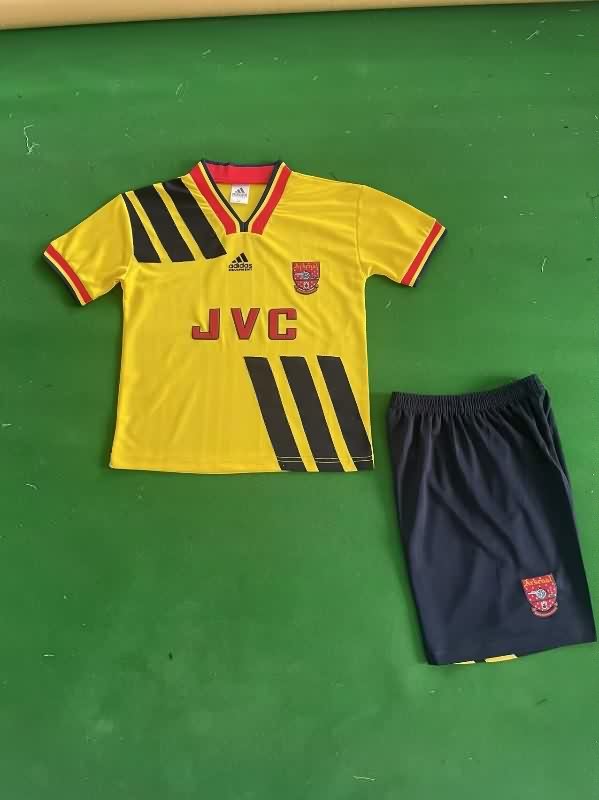Kids Arsenal 1993/94 Away Soccer Jersey And Shorts