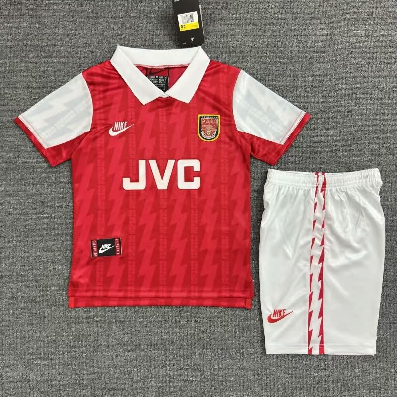 Kids Arsenal 1994/96 Home Soccer Jersey And Shorts