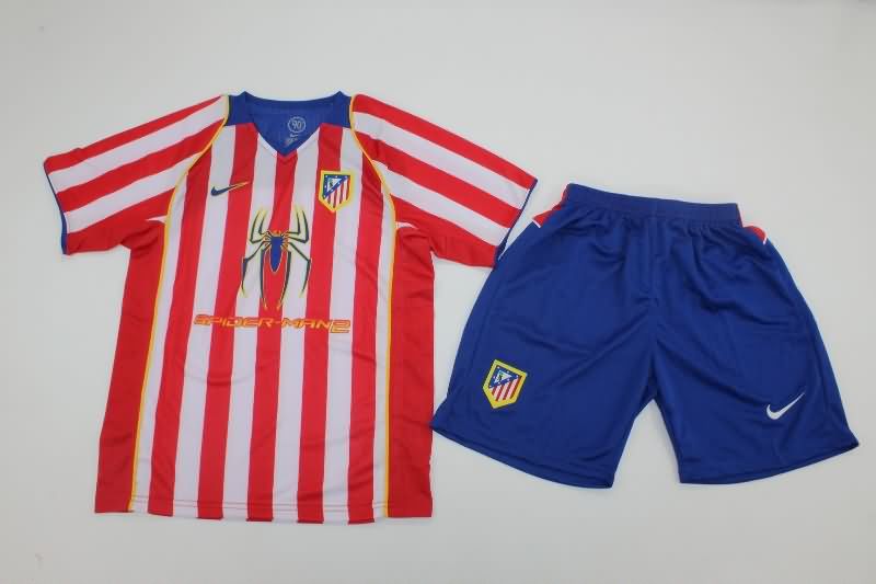 Kids Atletico Madrid Soccer Jersey Home Replica 2004/05