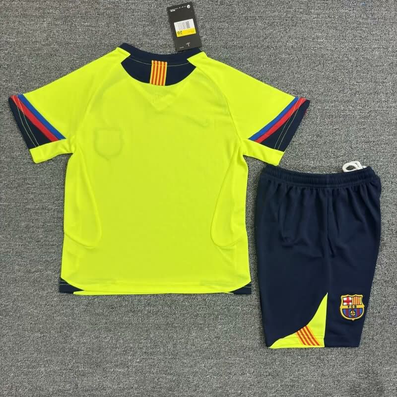 Kids Barcelona 2005/06 Away Soccer Jersey And Shorts