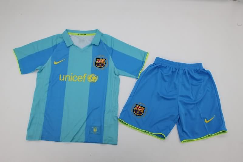 Kids Barcelona Soccer Jersey Away Replica 2007/08