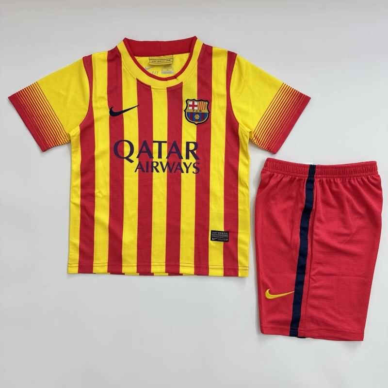 Kids Barcelona Soccer Jersey Away Replica 2013/14