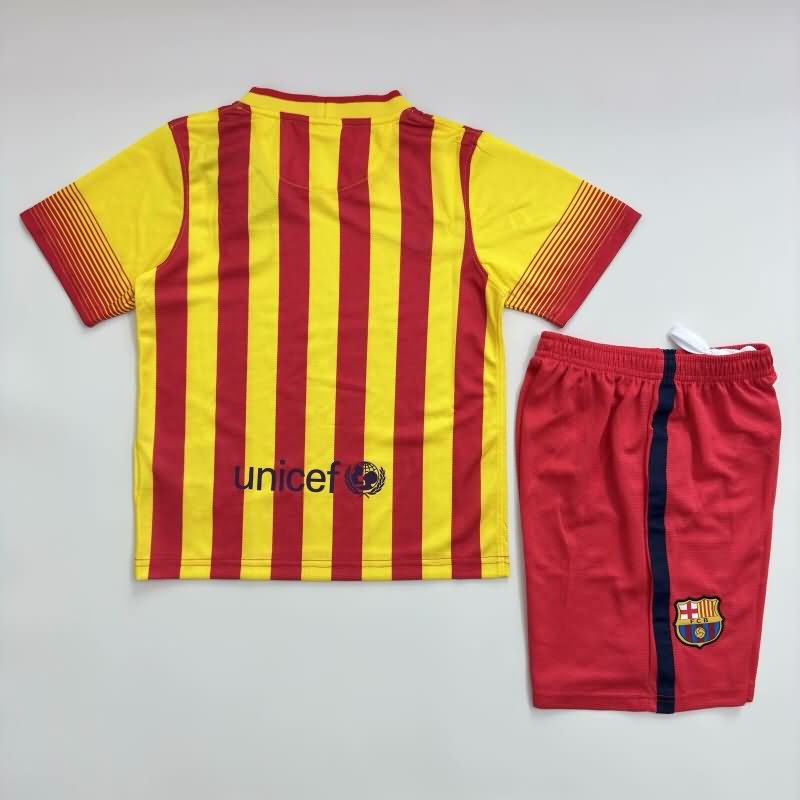 Kids Barcelona Soccer Jersey Away Replica 2013/14