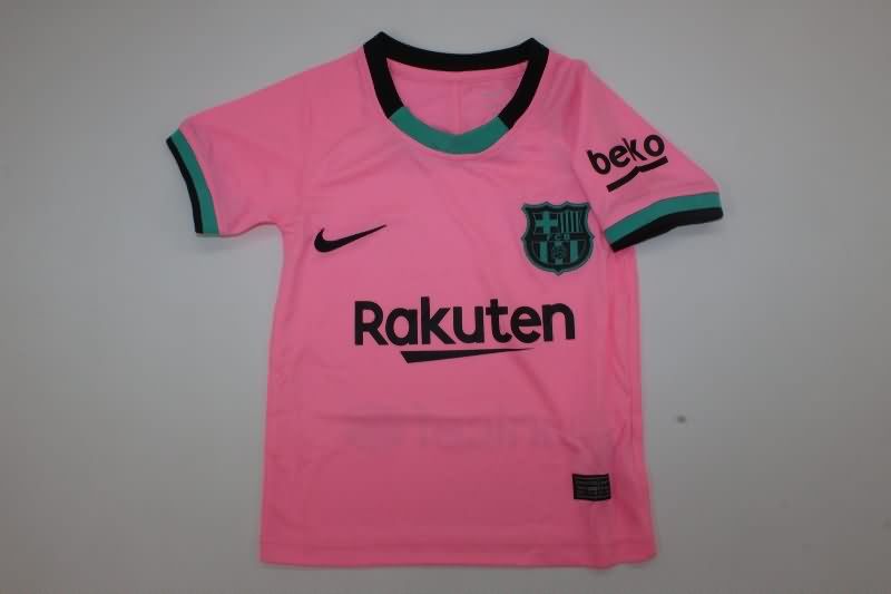 Kids Barcelona 2020/21 Third Soccer Jersey And Shorts