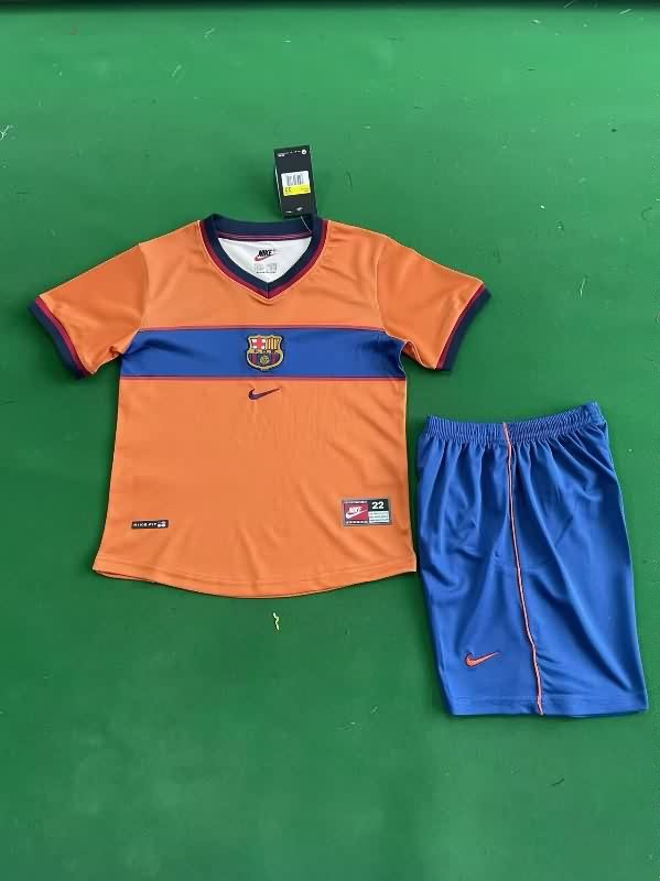 Kids Barcelona 1998/00 Third Soccer Jersey And Shorts