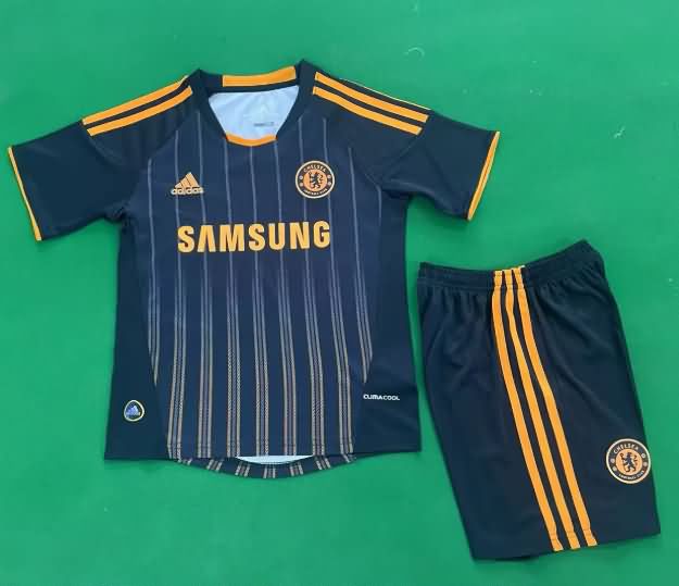 Kids Chelsea 2010/11 Third Soccer Jersey And Shorts