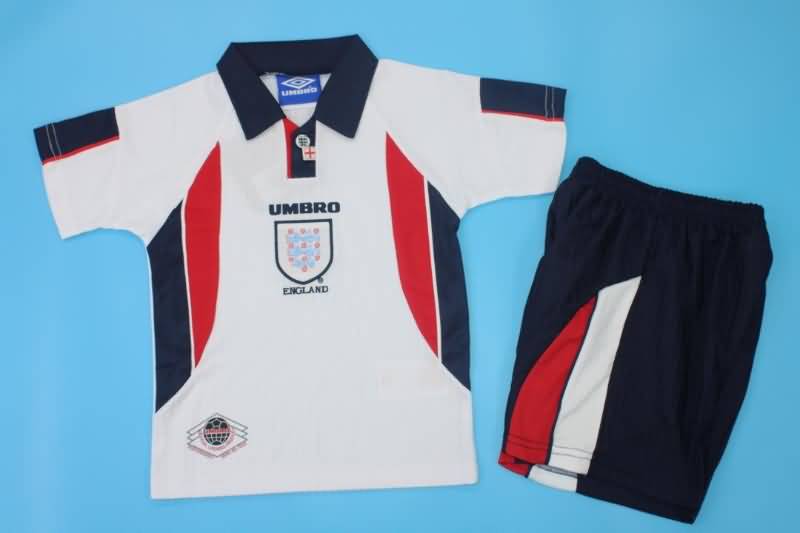 Kids England 1998 Home Jersey And Shorts