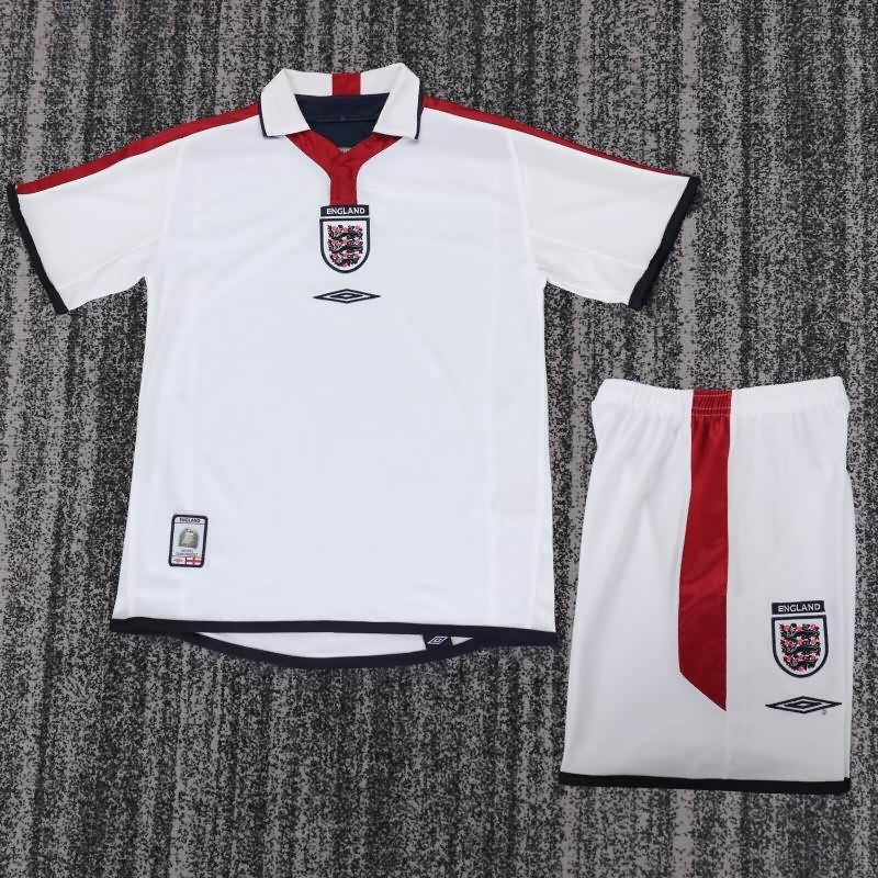 Kids England 2004 Home Soccer Jersey And Shorts