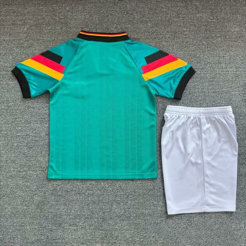 Kids Germany 1992 Away Soccer Jersey And Shorts