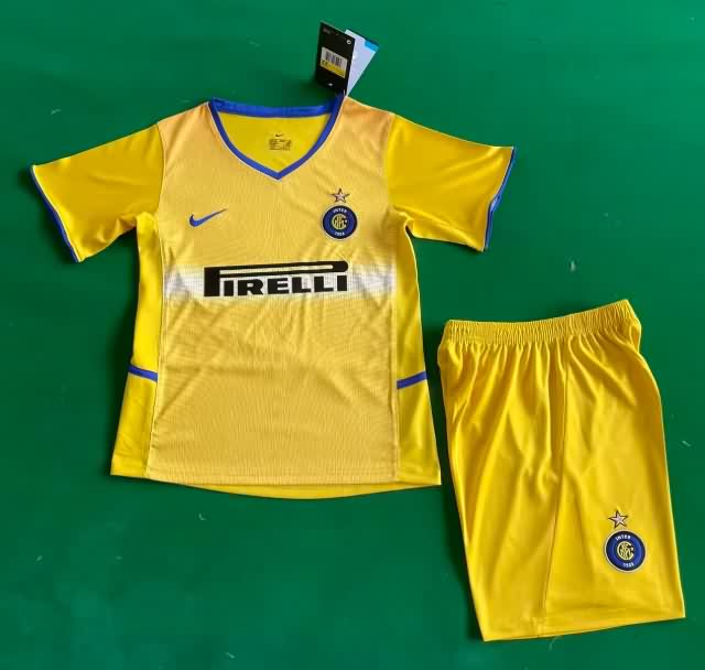 Kids Inter Milan 2002/03 Third Soccer Jersey And Shorts Kids Inter Milan 2002/03 Third Soccer Jersey And Shorts